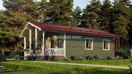 Каркасный дом 8х6, 1эт- Д-85- 2