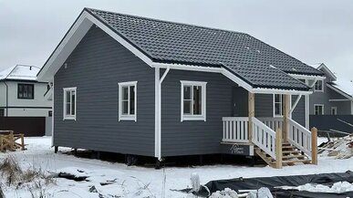 фото отчет каркасный дом 8х8